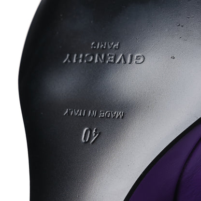 Givenchy Calfskin Shark Lock Ankle Boots 40 Ultraviolet 8 of 12