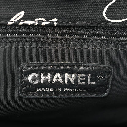 Chanel Canvas Camellia Flower Tote Black 6 of 9