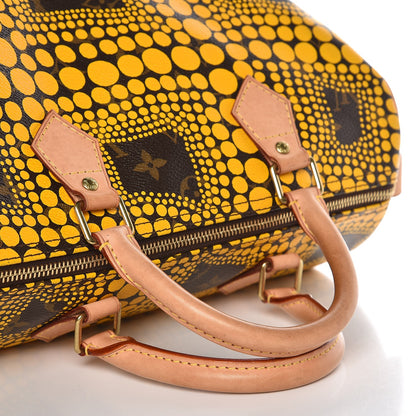 Louis Vuitton Monogram Kusama Town Speedy 30 Yellow 11 of 12
