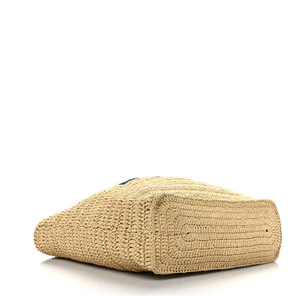 Saint Laurent Raffia Rive Gauche Tote Natural 4 of 10