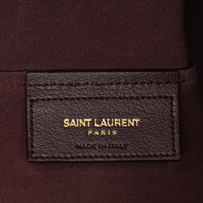 Saint Laurent Calfskin Large Shopping Tote Bordeaux 7 of 8