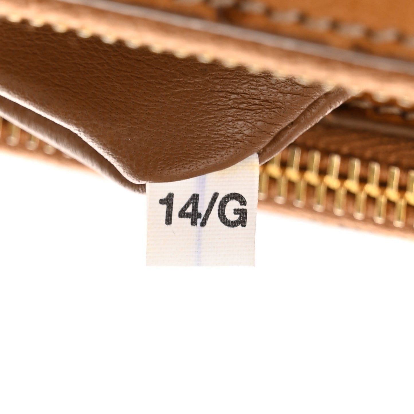 Ostrich Large Galleria Double Zip Tote Cognac