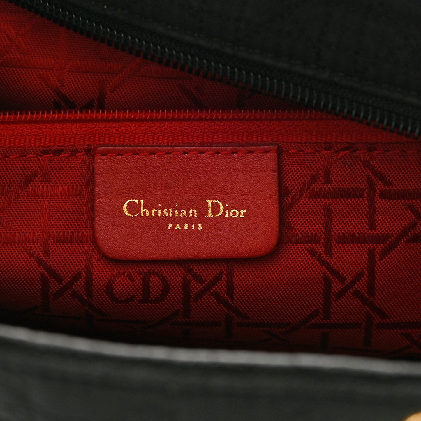 Nylon Cannage Large Lady Dior Black