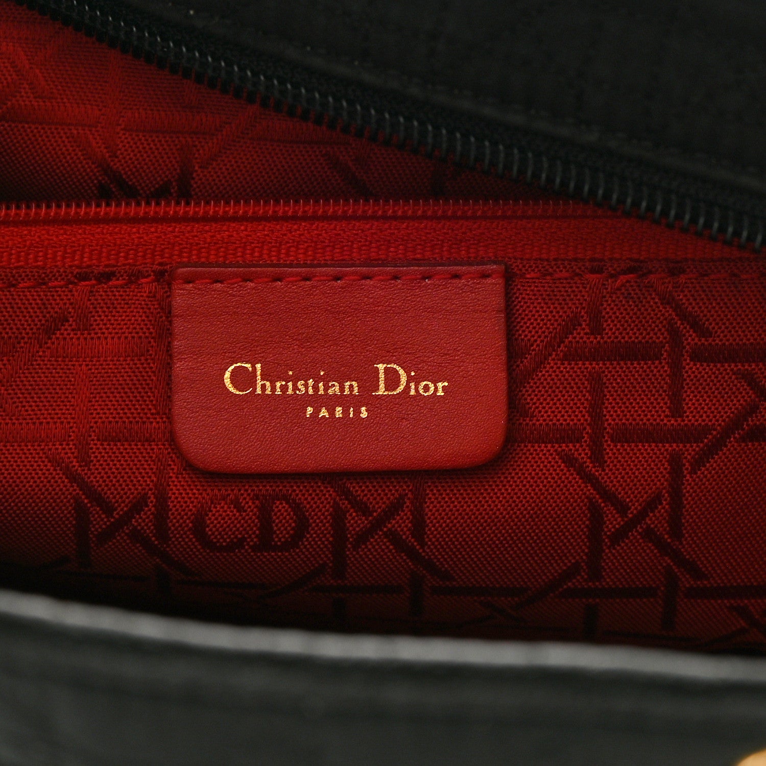 Christian Dior Nylon Cannage Large Lady Dior Black 6 of 13