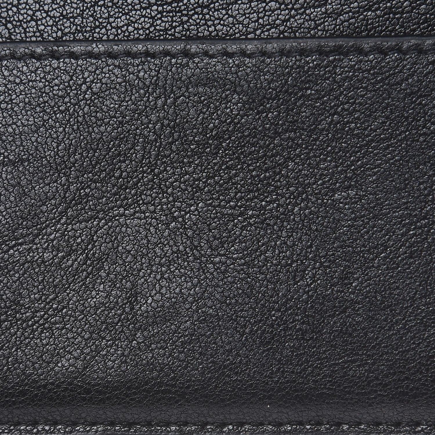 Saint Laurent Calfskin Lip Embroidered Credit Card Case Black 7 of 9