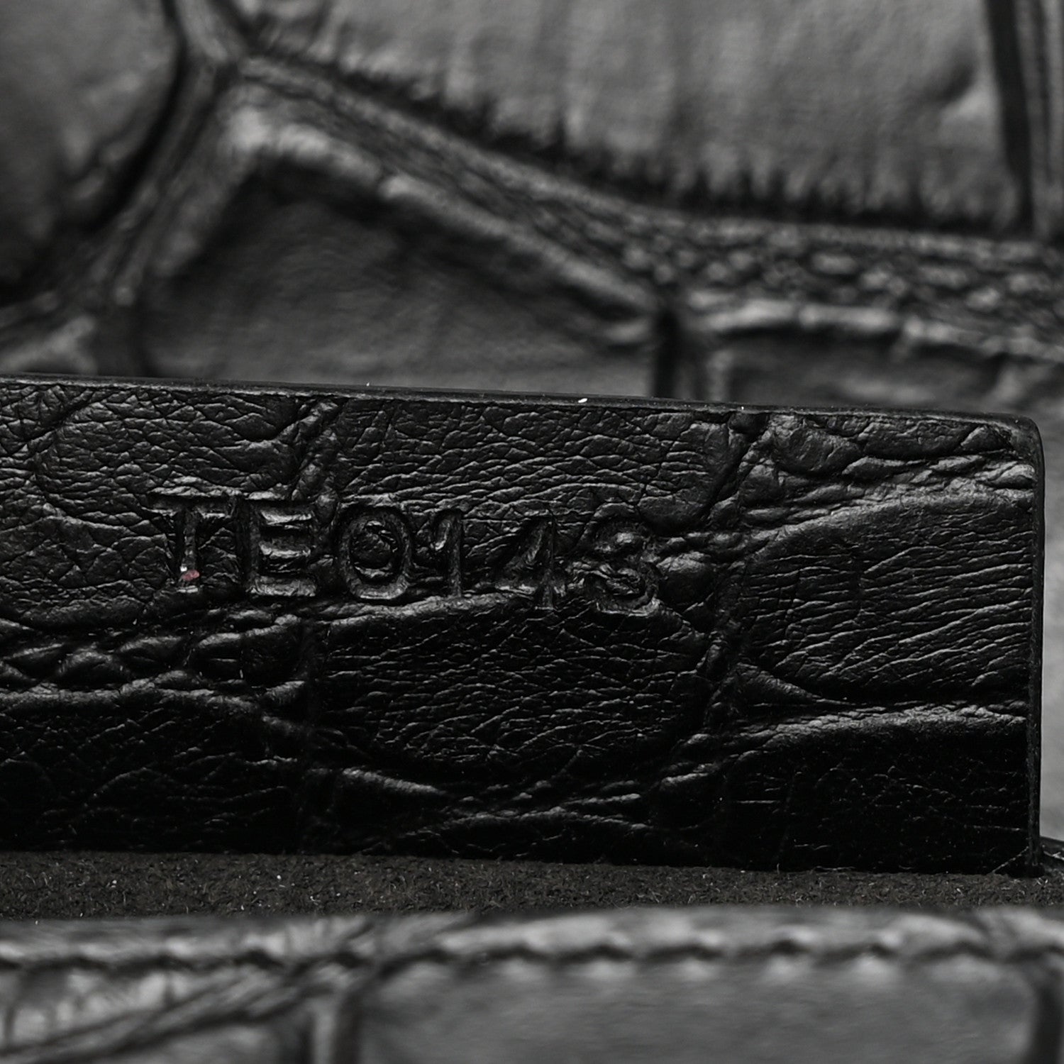 Givenchy Calfskin Crocodile Embossed Medium Pandora Box Crossbody Bag Black 7 of 10