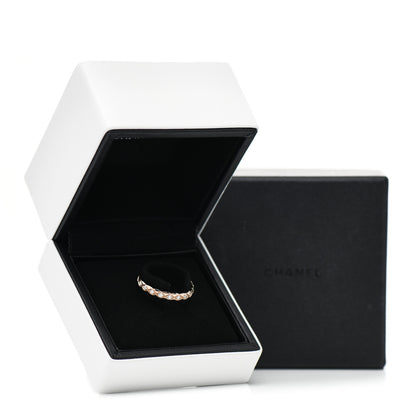 Chanel 18K Beige Gold Diamond Mini Coco Crush Ring 56 7.5 4 of 7