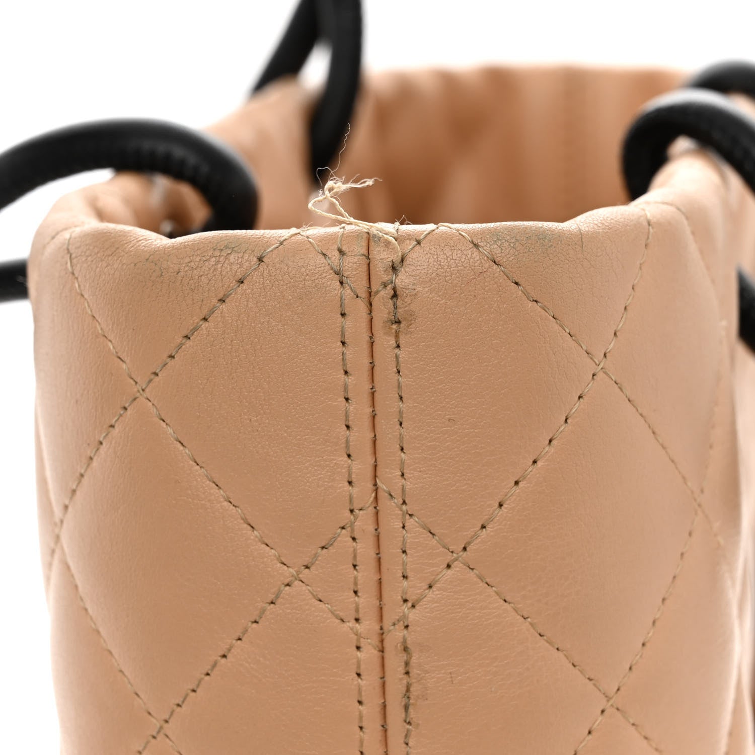 Chanel Calfskin Quilted Medium Cambon Tote Beige Black 10 of 11
