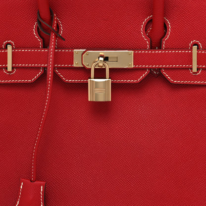 Hermes Epsom Candy Birkin 30 Rouge Casaque Bleu Thalassa 8 of 12