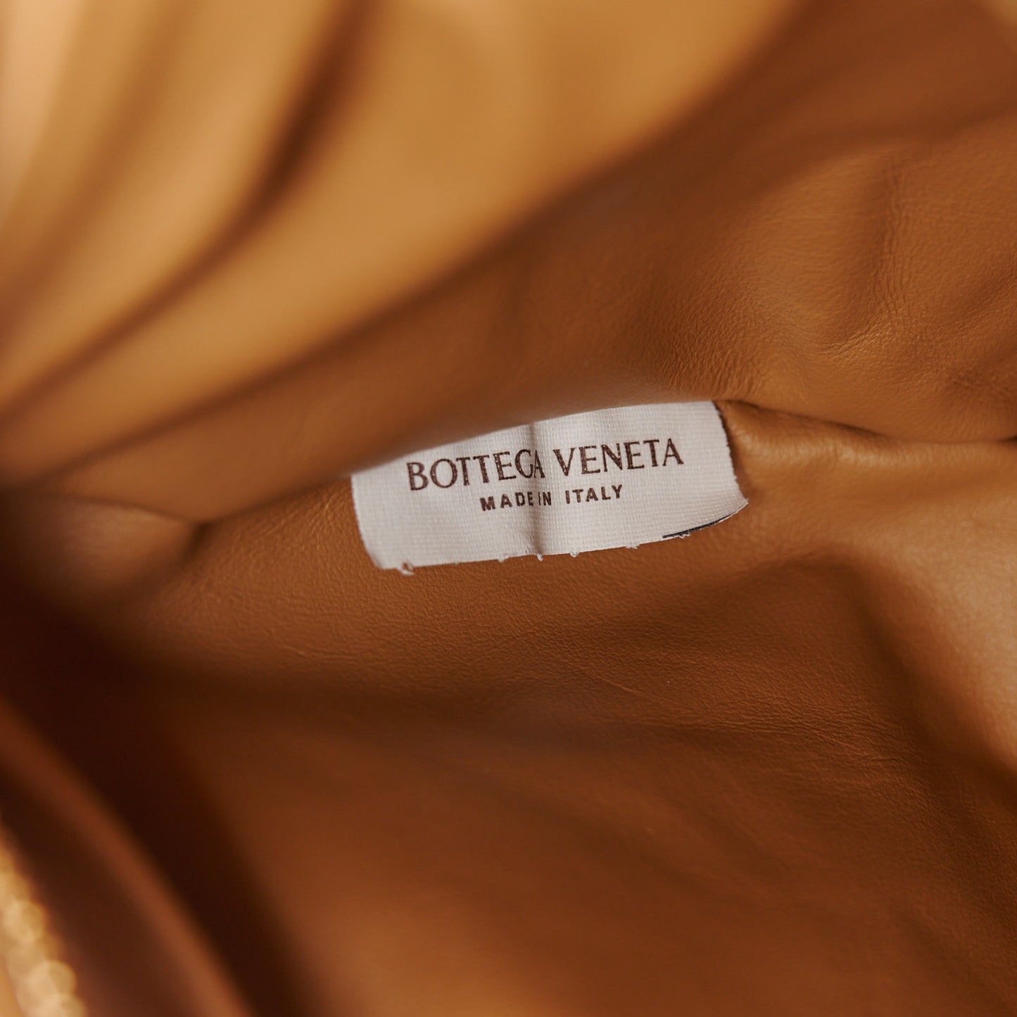 Nappa Intrecciato Teen Jodie Hobo Caramel