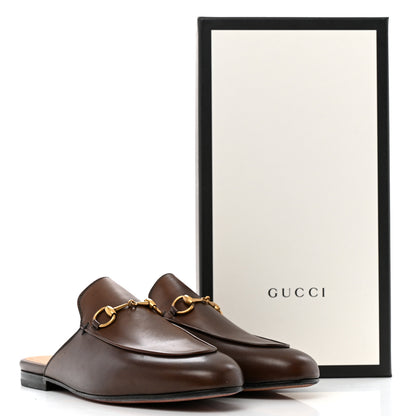Gucci Calfskin Womens Princetown Slippers 38.5 Fondente Brown 13 of 13