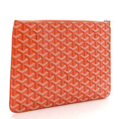 Goyard Goyardine Senat Pochette MM Orange 3 of 7