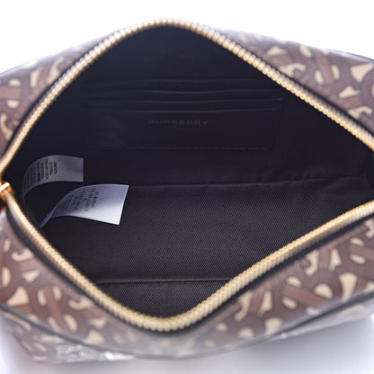 Burberry E-Canvas Monogram Stripe Crossbody Bag Bridle Brown 5 of 9