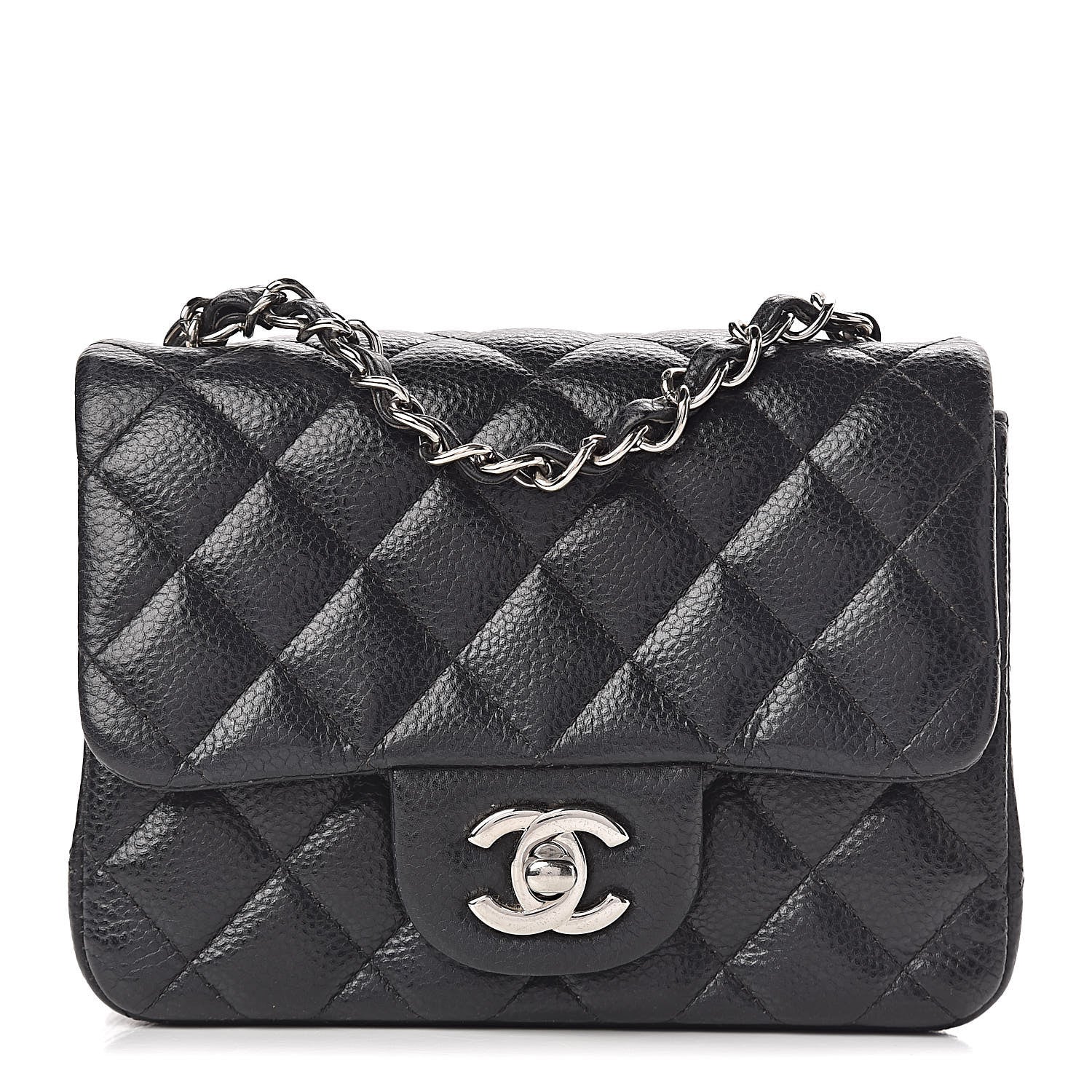 Chanel Caviar Quilted Mini Square Flap Black 1 of 12