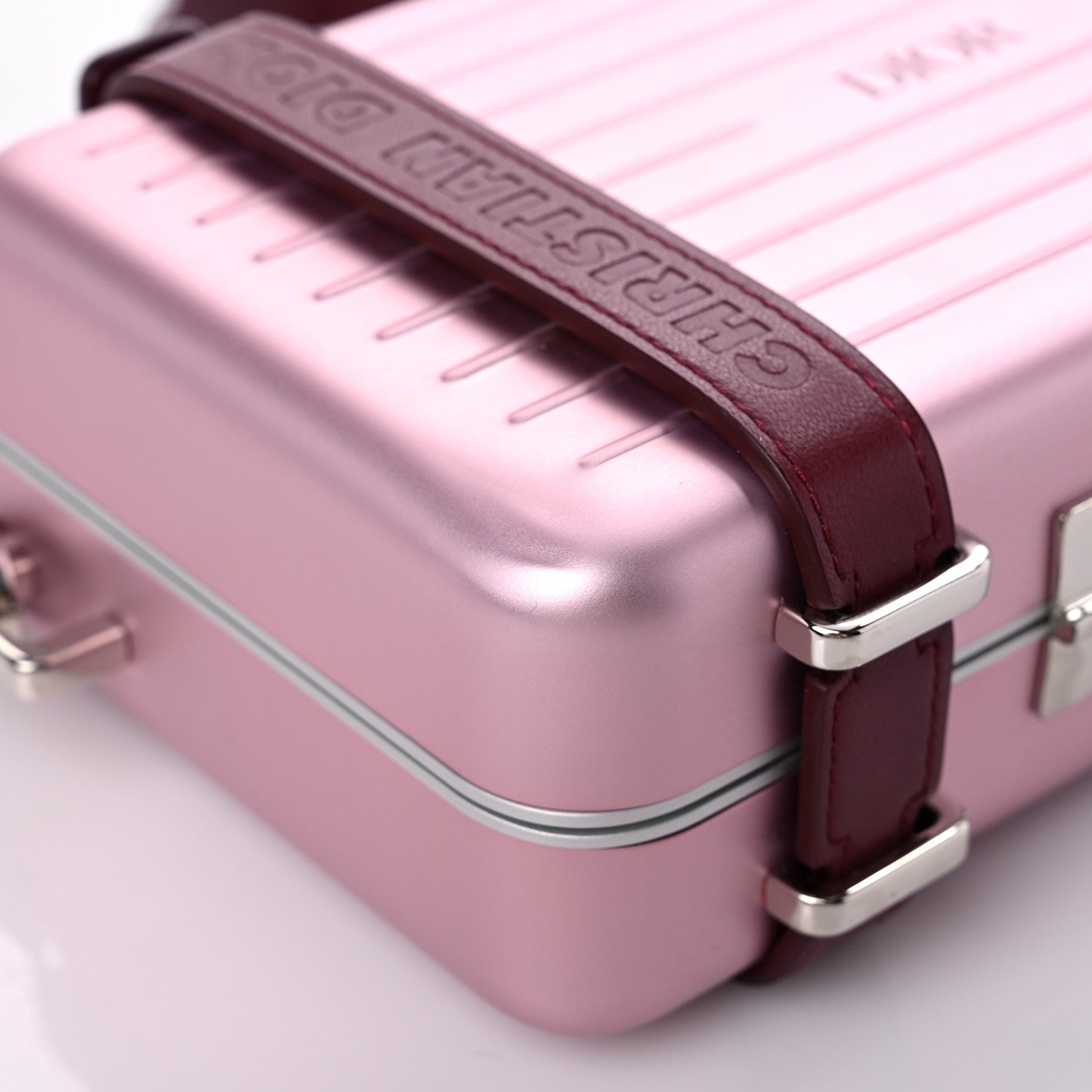 Christian Dior X RIMOWA Aluminum Personal Clutch On Strap Rose 8 of 17