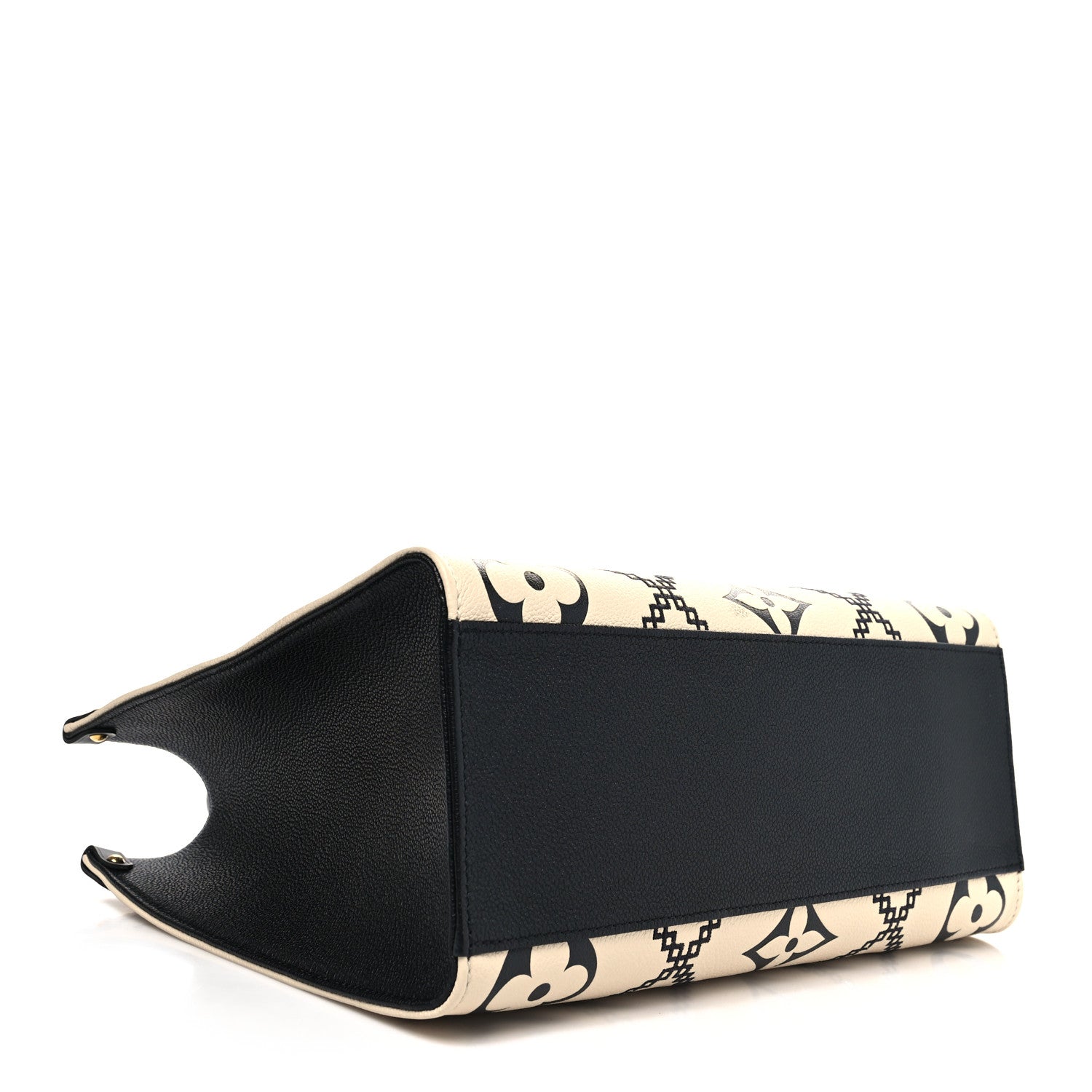Louis Vuitton Empreinte Monogram Giant Broderies Onthego MM Cream Black 4 of 11