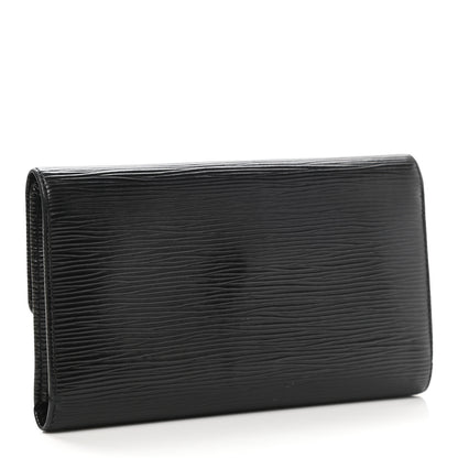 Louis Vuitton Epi Porte Tresor International Wallet Black 3 of 8