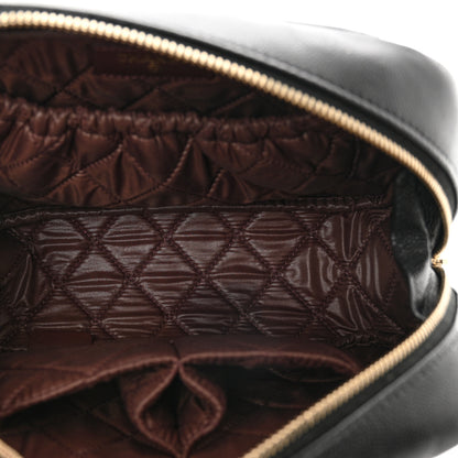 Chanel Caviar Quilted Medium Curvy Pouch Cosmetic Case Black 5 of 8