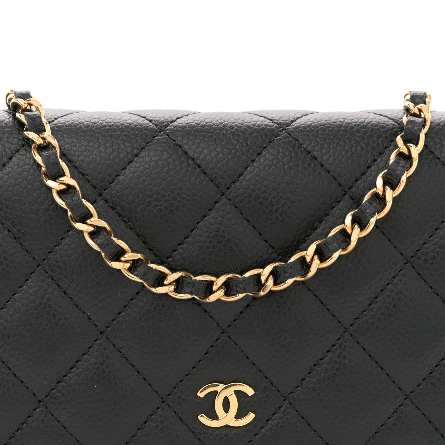Chanel Caviar Quilted Wallet On Chain WOC Black 8 of 11