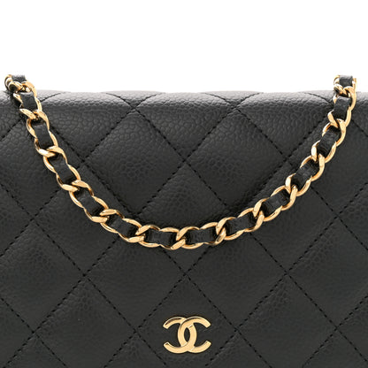 Chanel Caviar Quilted Wallet On Chain WOC Black 8 of 11