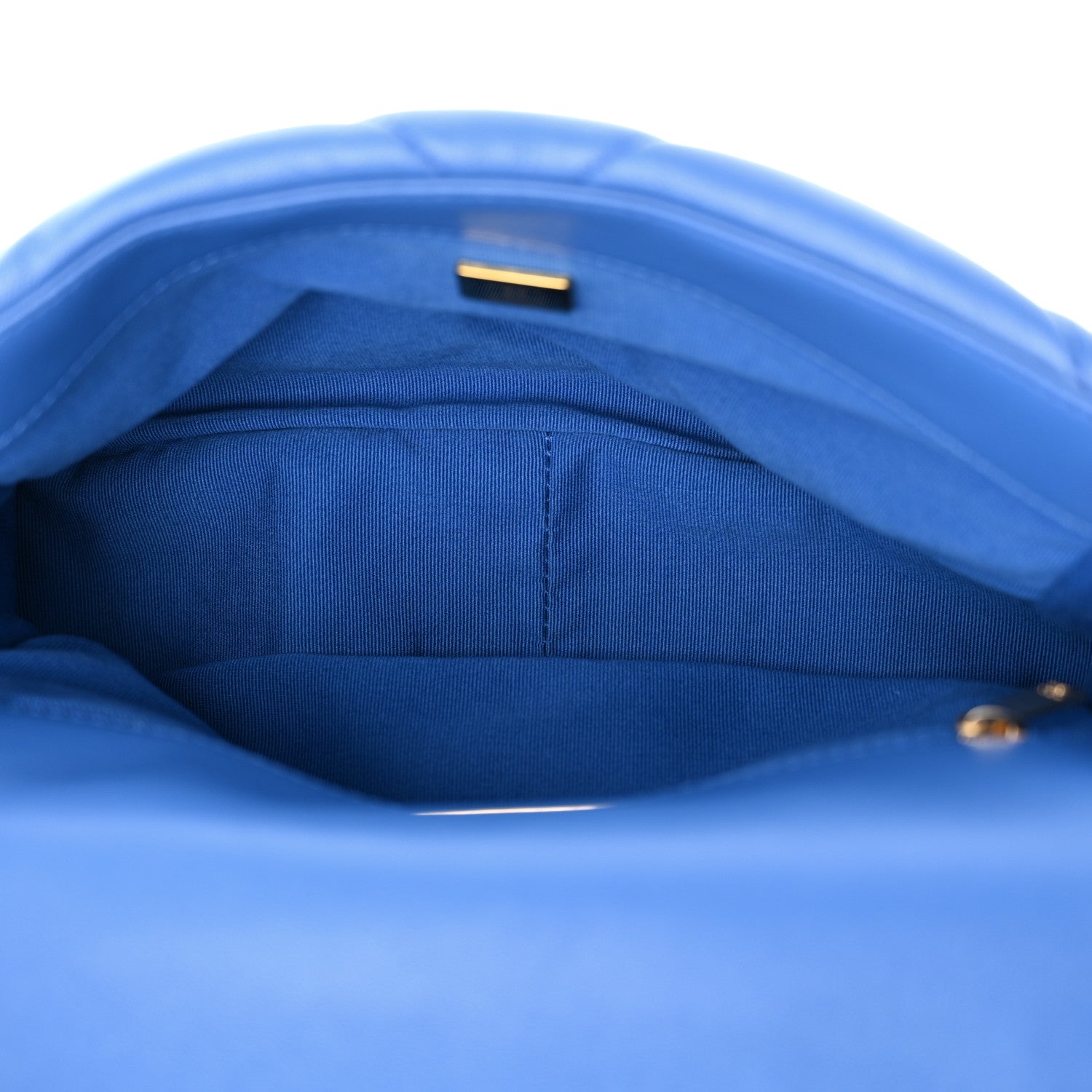 Chanel Lambskin Quilted Medium Chanel 19 Flap Blue 5 of 11