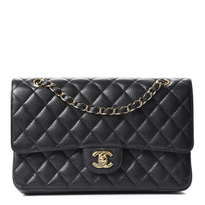 Chanel Caviar Quilted Medium Double Flap Black 1 of 11