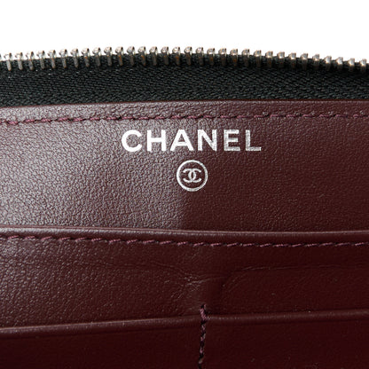 Chanel Caviar Quilted Large Gusset Zip Around Wallet Black 6 of 9