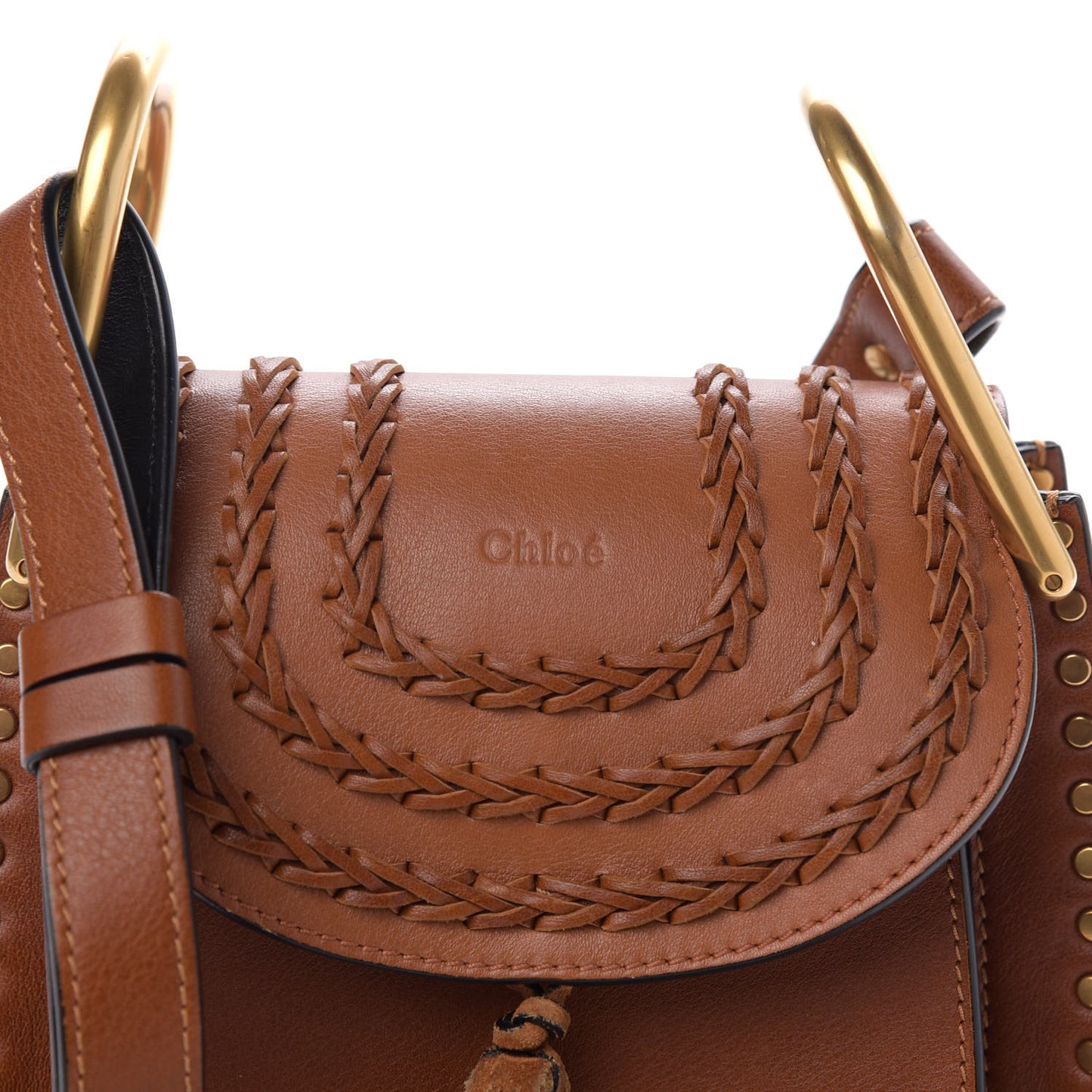 Calfskin Mini Hudson Shoulder Bag Caramel