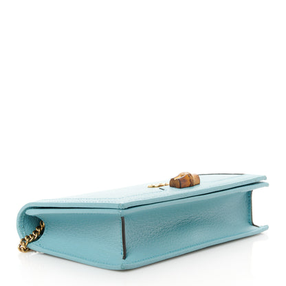 Gucci Textured Dollar Calfskin Mini Diana Chain Bag Dusty Azure 4 of 10