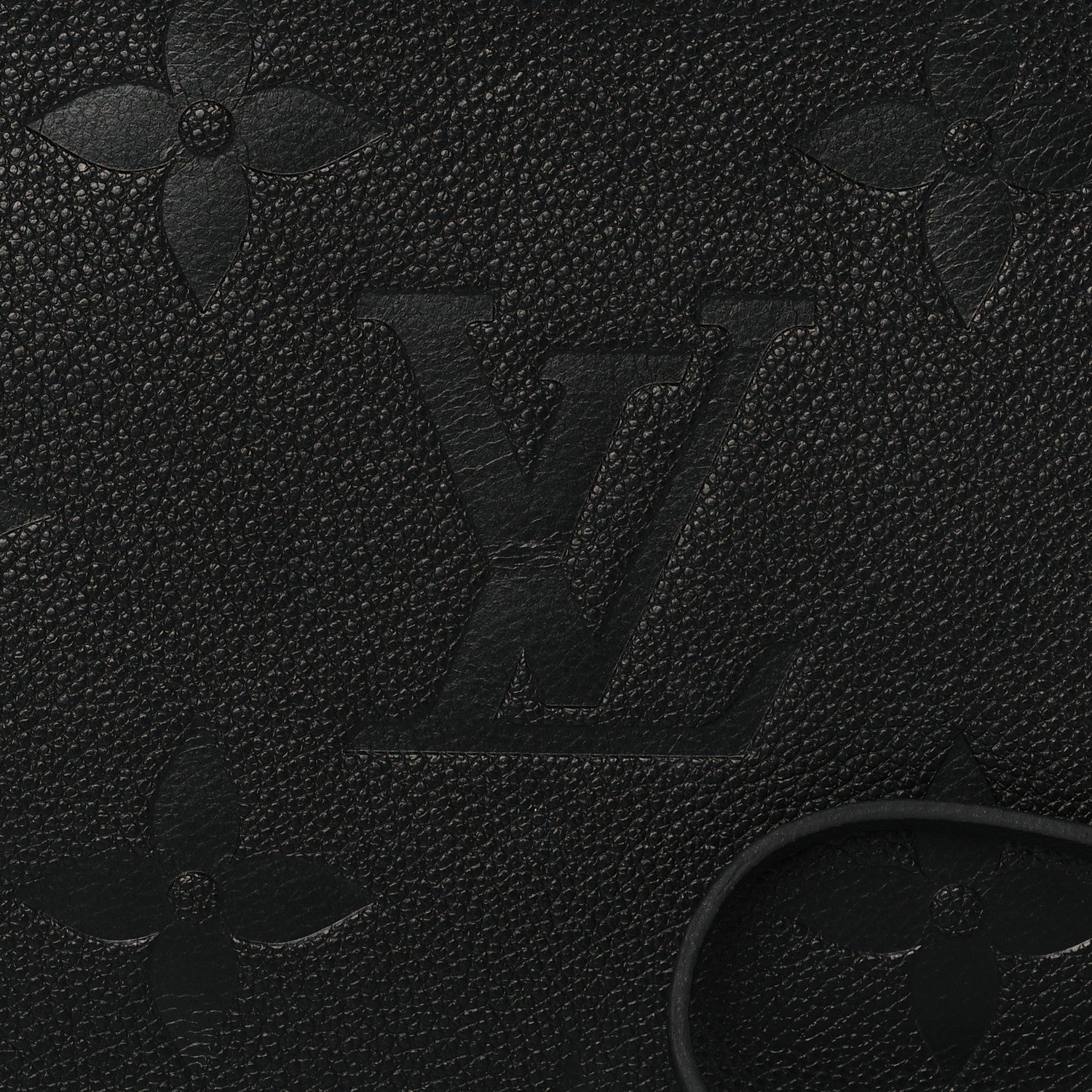 Louis Vuitton Empreinte Monogram Giant Neverfull MM Pochette Black 6 of 8