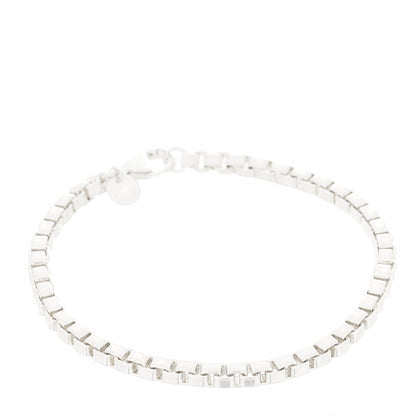 Tiffany Sterling Silver 4mm Venetian Link Bracelet 1 of 3