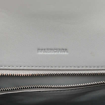 Balenciaga Faux Calfskin Fabric Small Sneakerhead Top Handle Bag Blue Grey 6 of 15