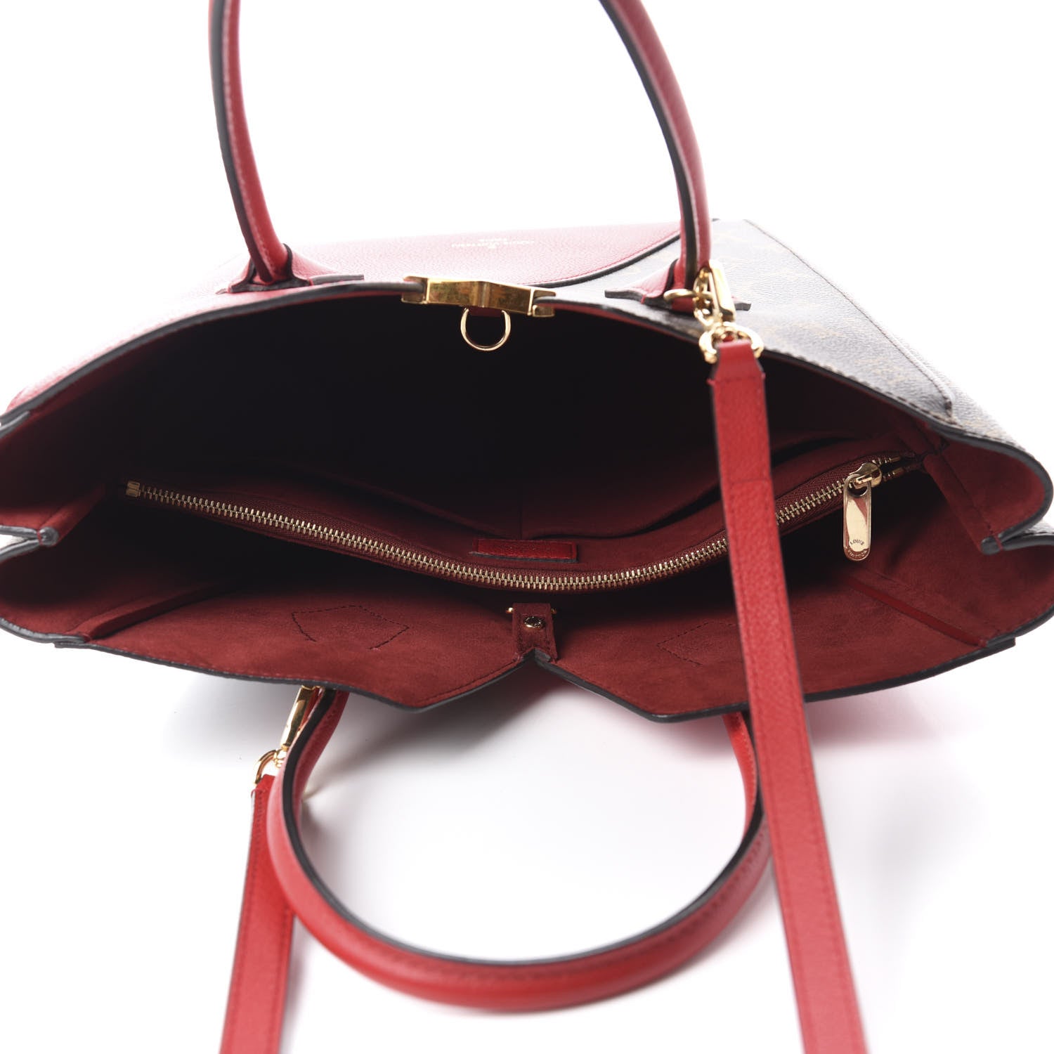 Louis Vuitton Calfskin Monogram Kimono Tote PM Cherry 5 of 11