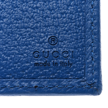 Gucci GG Supreme Monogram Textured Dollar Calfskin Rhombus Print Card Case Beige Ebony Pink 6 of 8