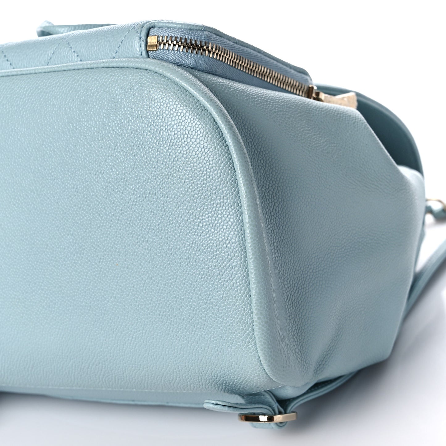 Caviar Quilted Business Affinity Backpack Light Blue