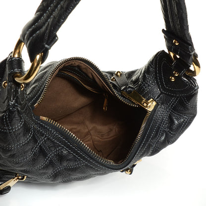 Marc Jacobs Leather Quilted Banana Hobo Black 5 of 8
