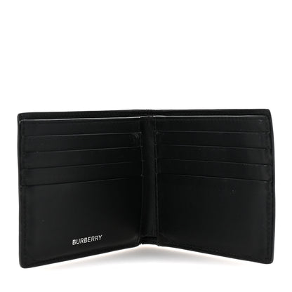 Burberry Grained Calfskin Embossed Logo Bi-Fold Wallet Black 5 of 6