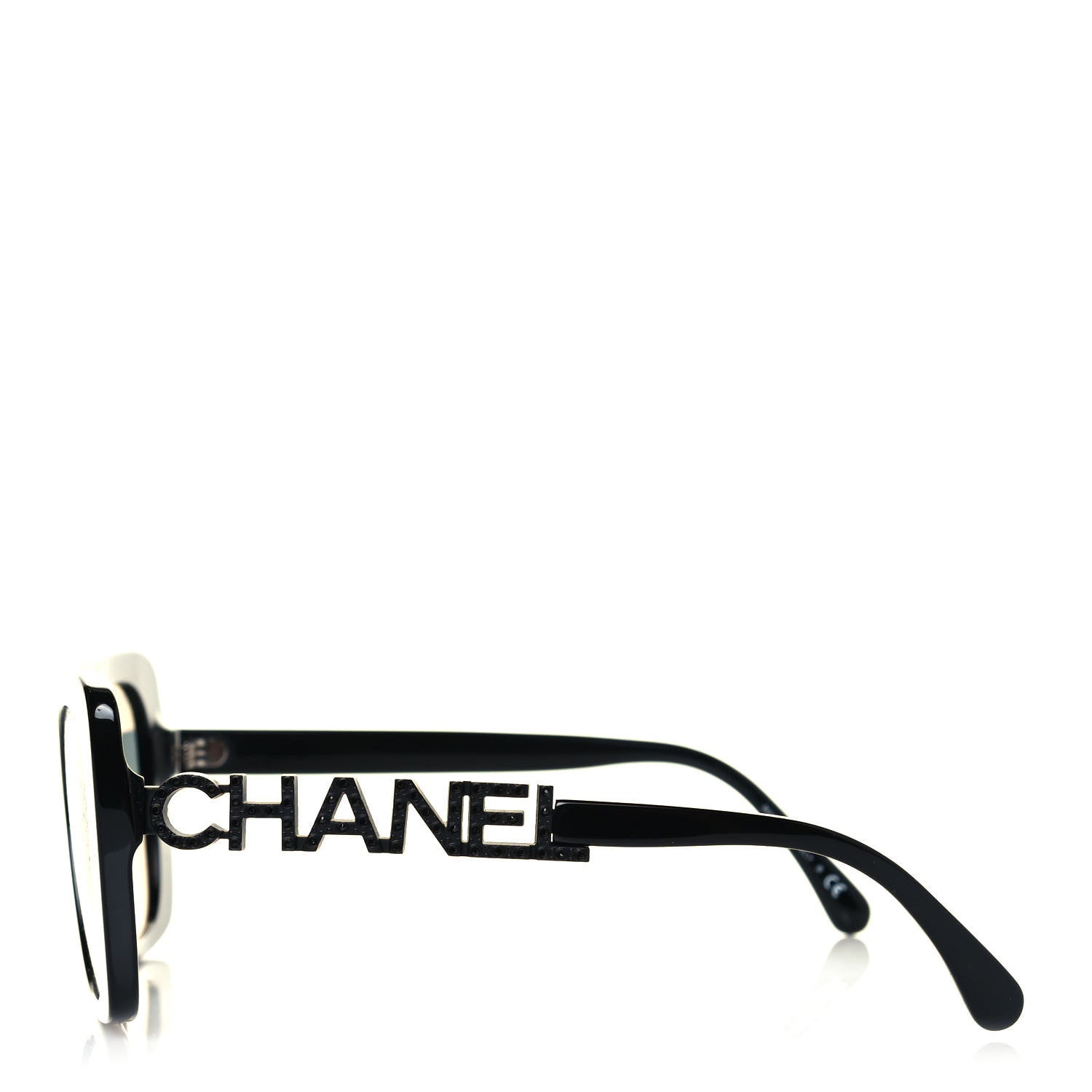 Chanel Acetate Strass Square Sunglasses 5422-B Black 4 of 8