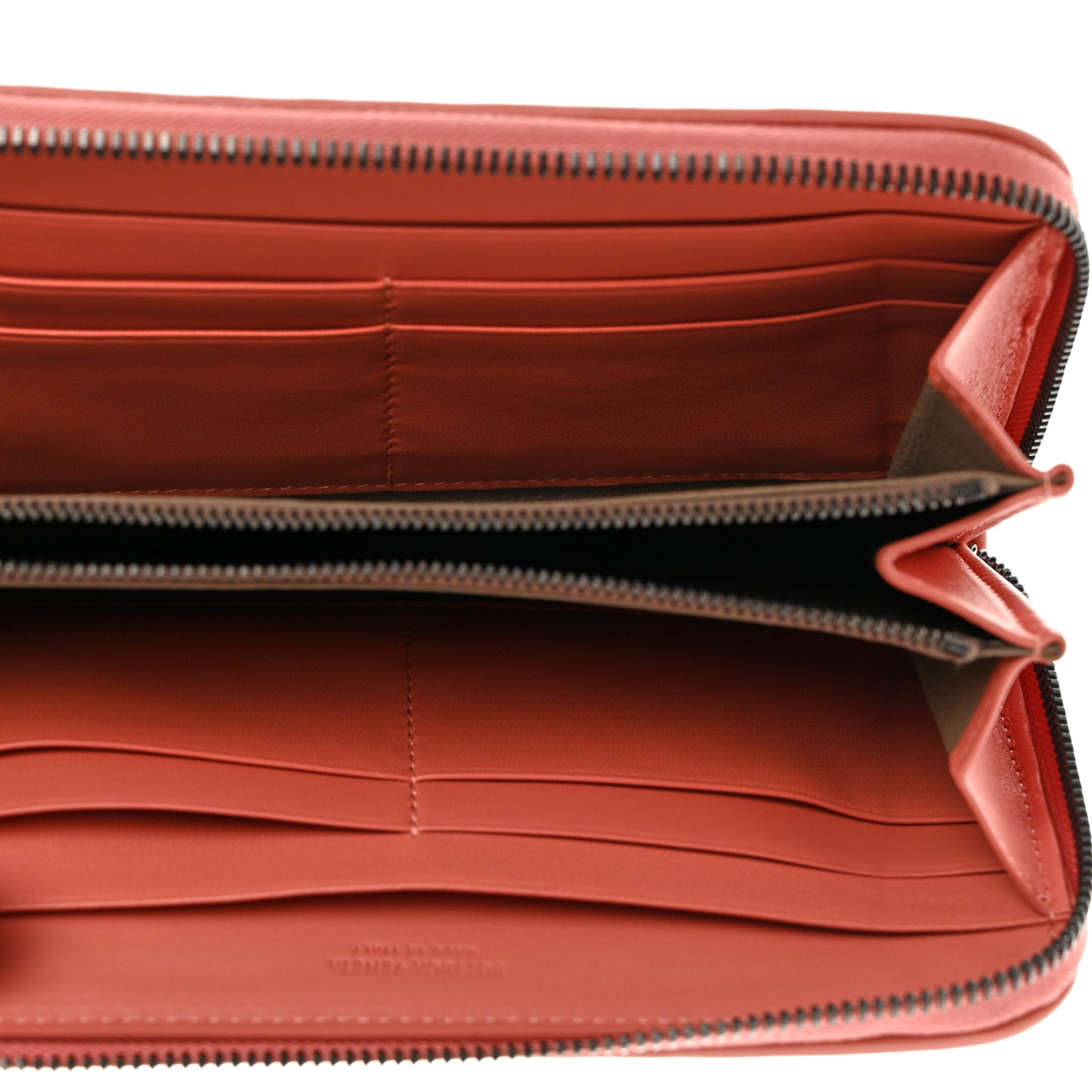 Nappa Intrecciato Zip Around Wallet Pompei