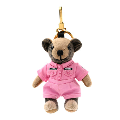 Burberry Cashmere Thomas Angel Jacket Teddy Bear Keychain Charm Pink 1 of 4
