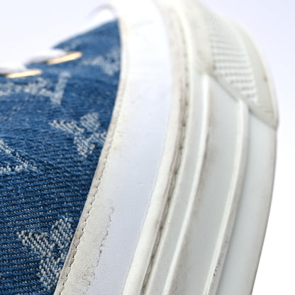Louis Vuitton Denim Monogram Stellar Sneaker Boots 40 Bleu 14 of 15