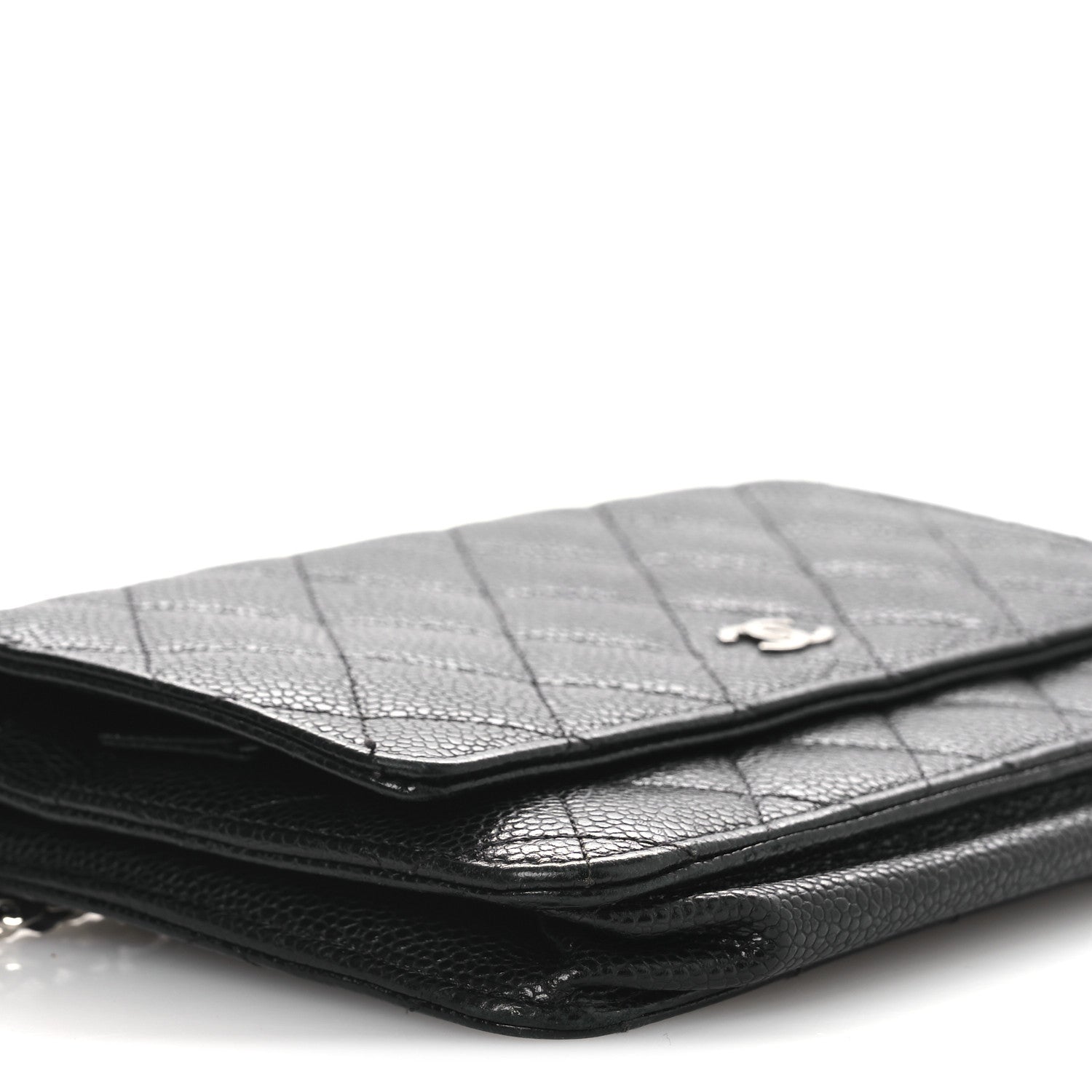 Chanel Caviar Quilted Wallet On Chain WOC Black 10 of 15