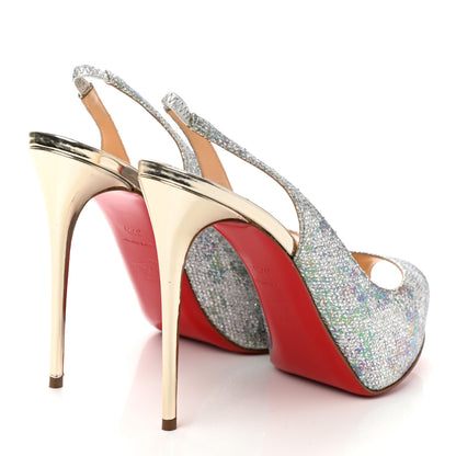 Christian Louboutin Glitter Private Number 120 Pumps 37.5 Light Gold 4 of 8