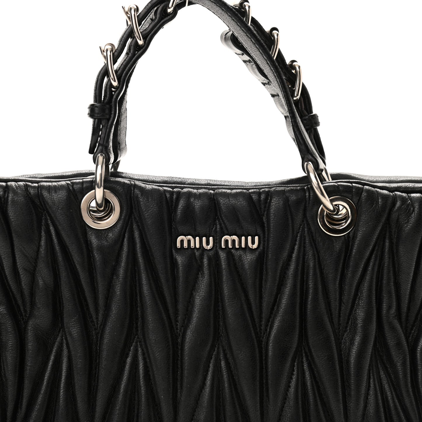 Nappa Matelasse Tote Black