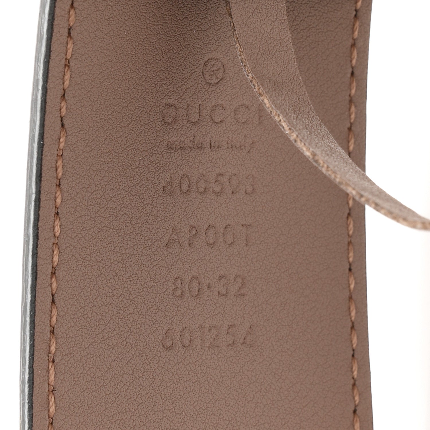 Gucci Calfskin Double G 40mm Belt 80 32 Porcelain Rose 3 of 5