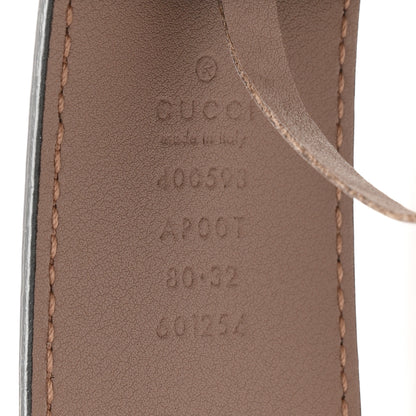 Gucci Calfskin Double G 40mm Belt 80 32 Porcelain Rose 3 of 5