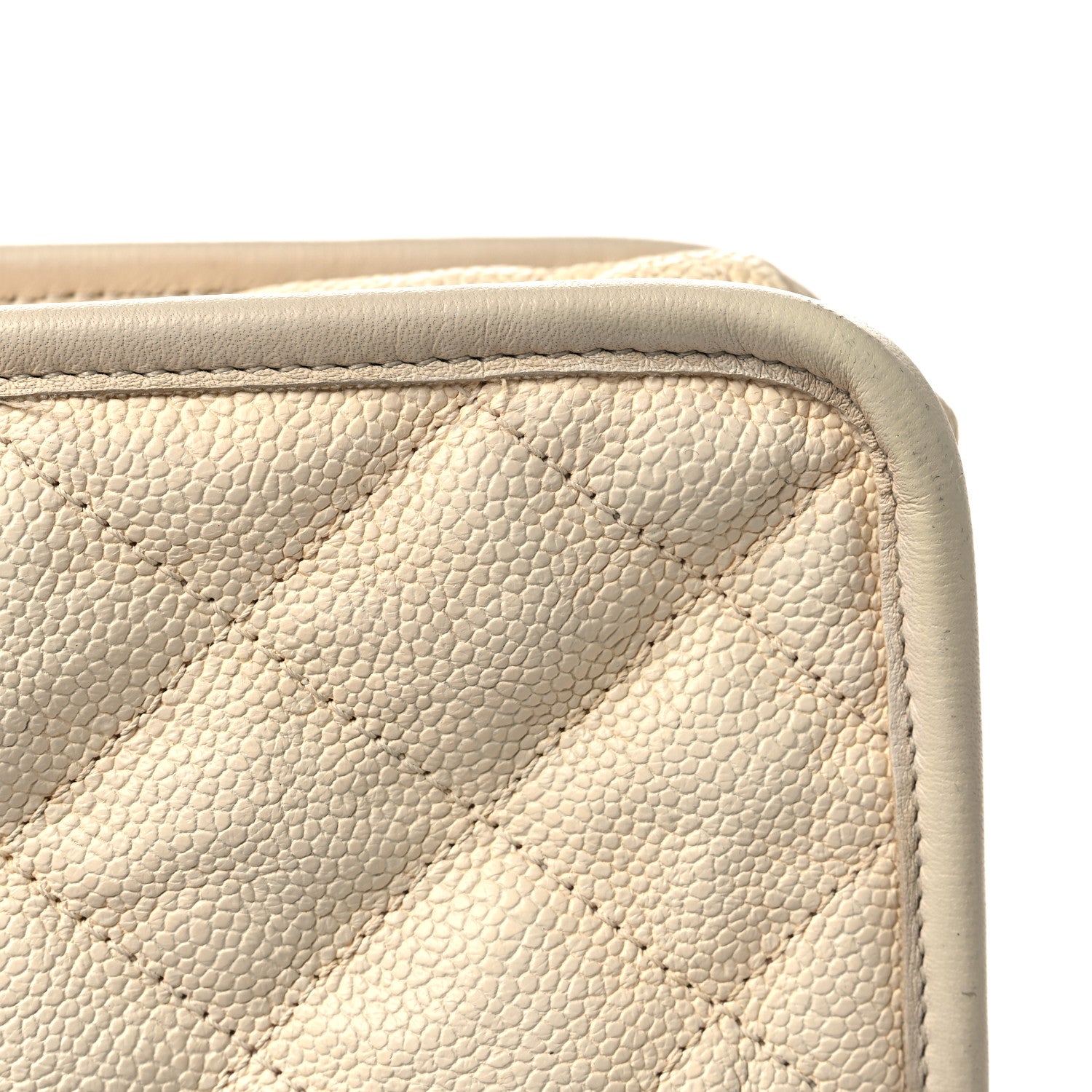 Chanel Caviar Quilted Medium French Riviera Flap White 12 of 12