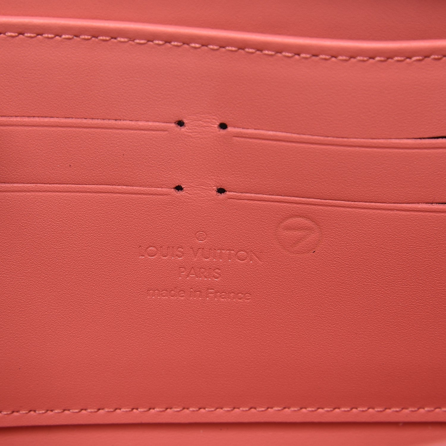 Louis Vuitton Vernis Rayures Zippy Wallet Poppy 6 of 6