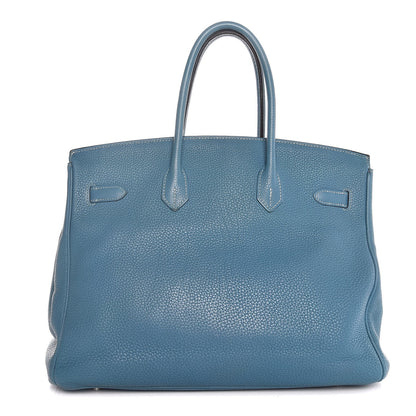Hermes Togo Birkin 35 Blue Jean 4 of 37