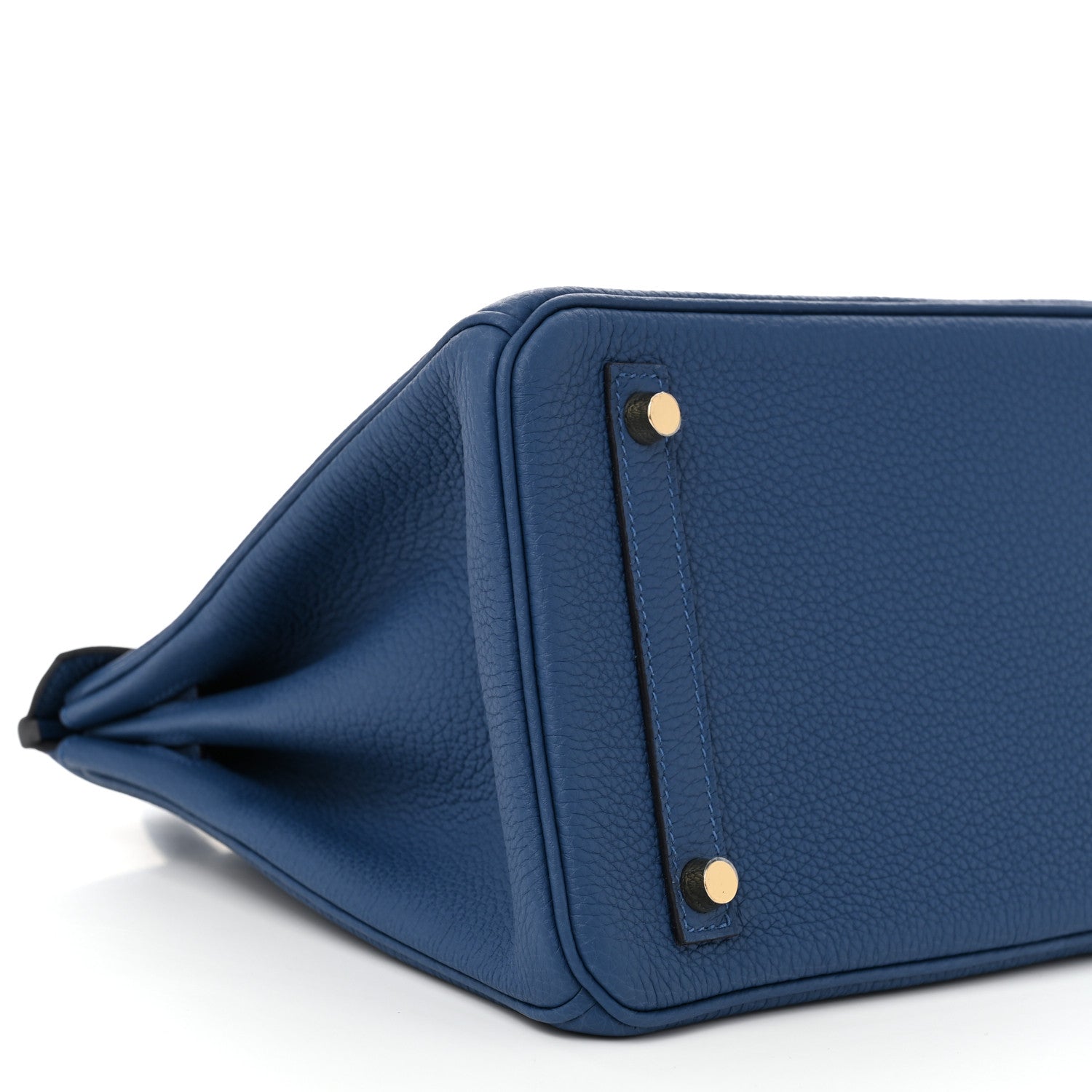 Hermes Togo Birkin 30 Bleu Tie 9 of 11